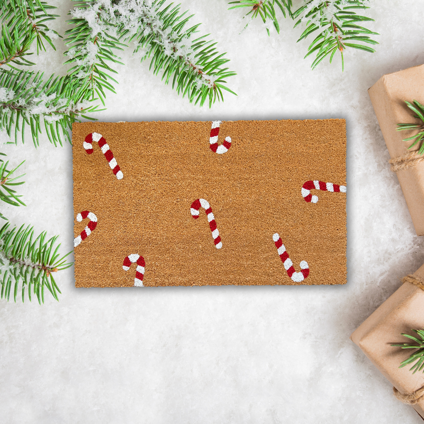 Candy Cane Doormat