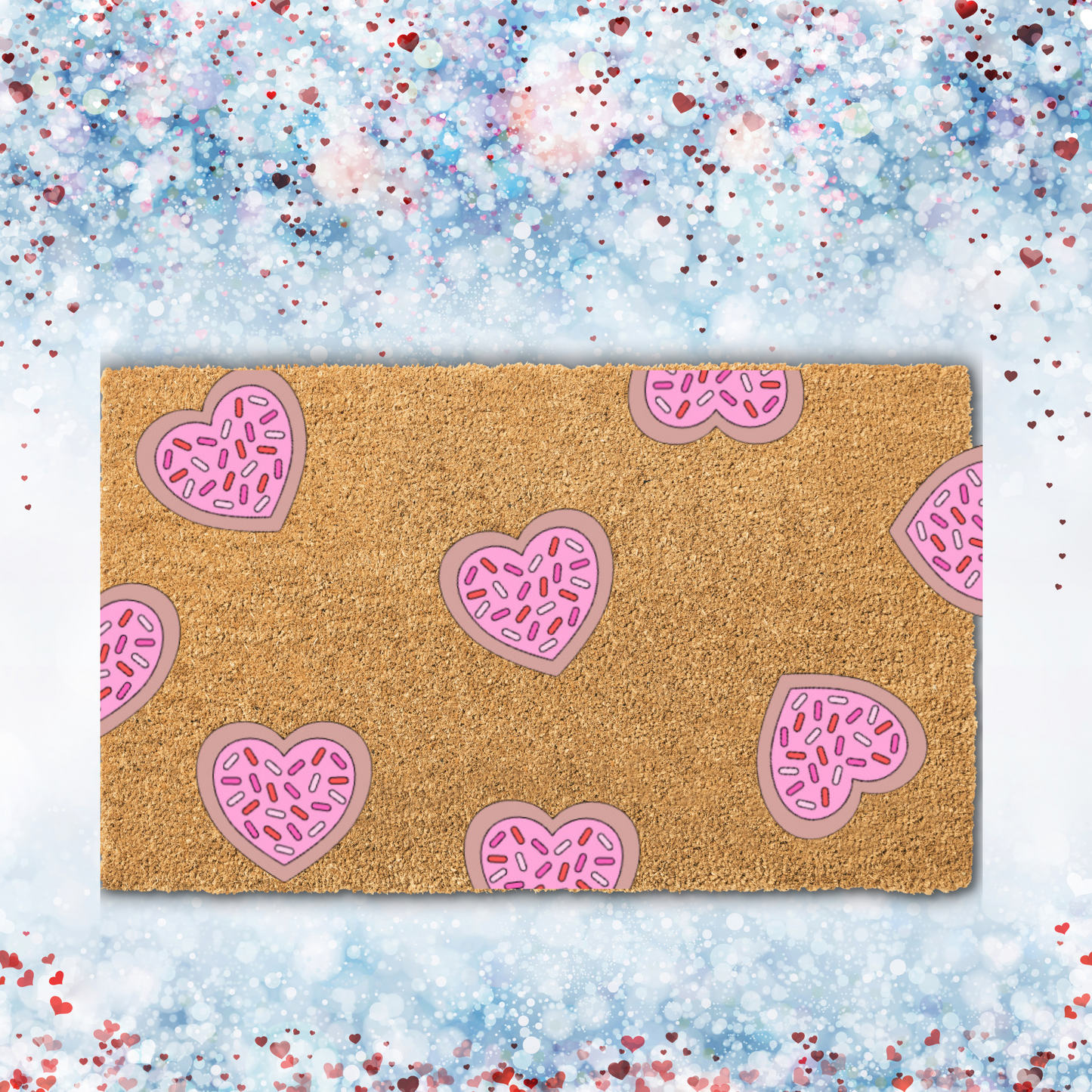 Cookie Hearts Doormat